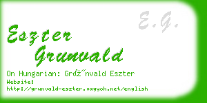 eszter grunvald business card